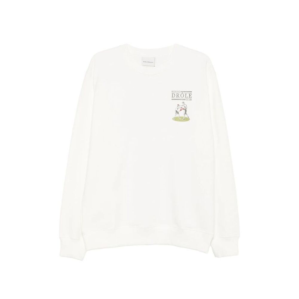 Drole De Monsieur White Sweaters & Knitwear - Sweatshirts Men